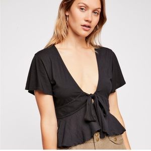 We the free front tie top